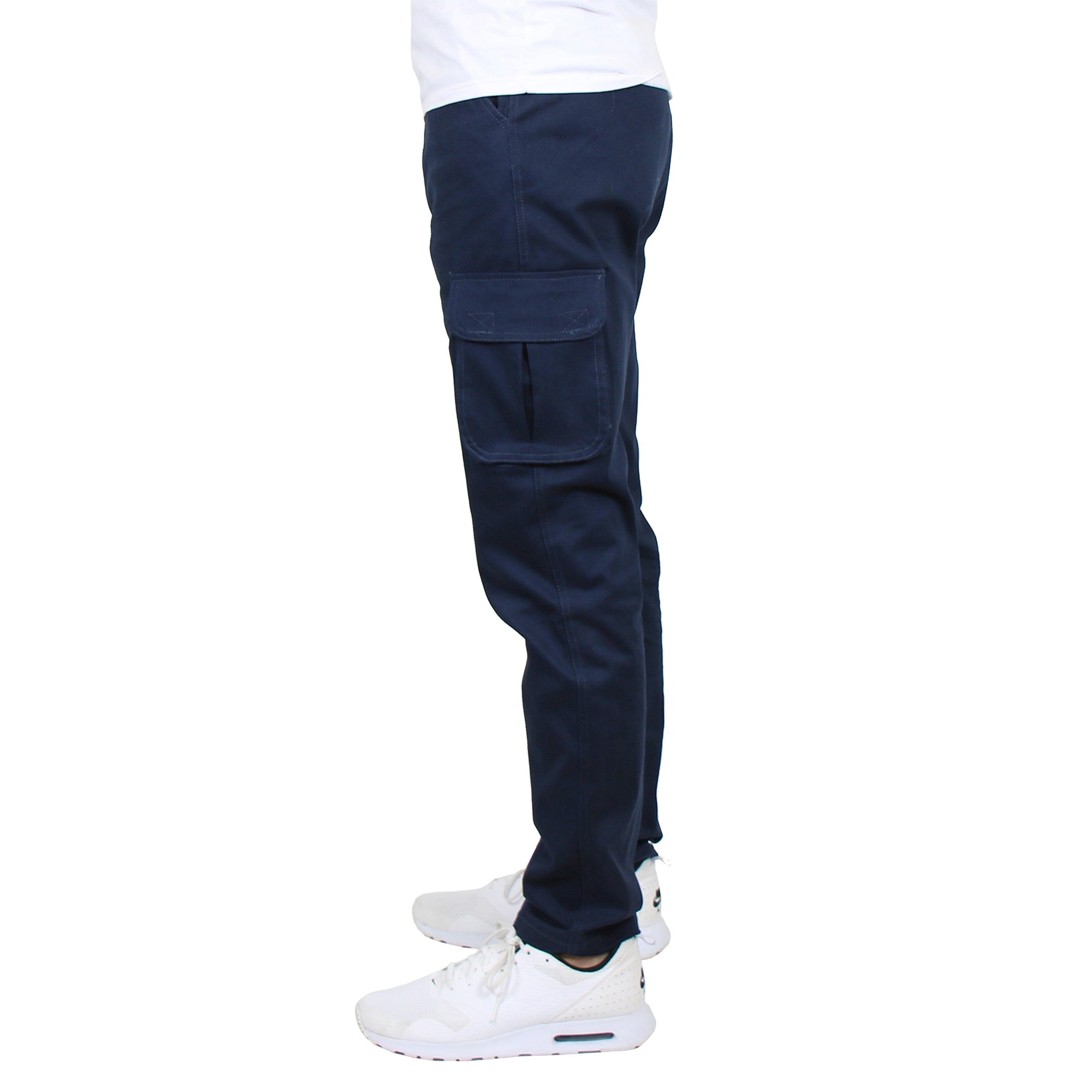Wholesale Men's Cargo School Uniform Pants Navy. Sold in Bulk