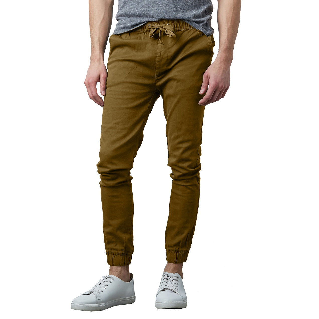 24 Pack Men's Drawstring Jogger Style School Uniform Pants - Grey-Wholesale School Uniforms