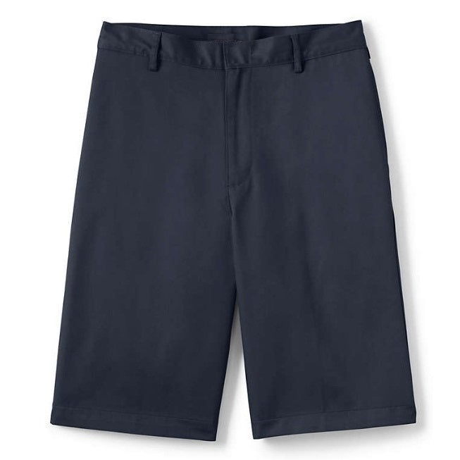 24 Pack Men's Flat Front School Uniform Shorts - Khaki-Wholesale School Uniforms