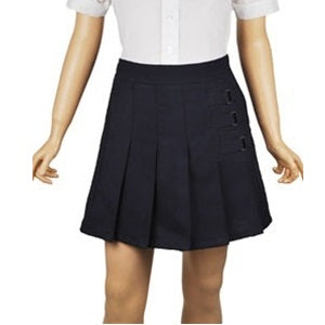 24 Pack Girls School Uniform Skort - Khaki-Wholesale School Uniforms
