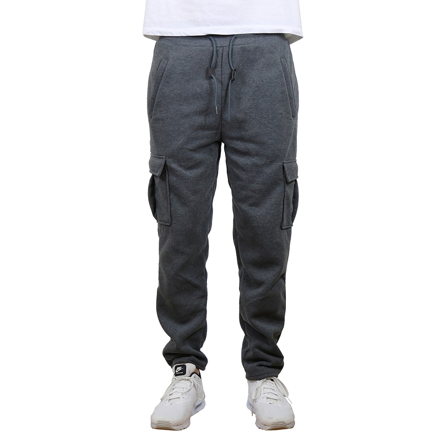 24 Pack Men's Fleece Cargo Jogger Sweatpants - Navy