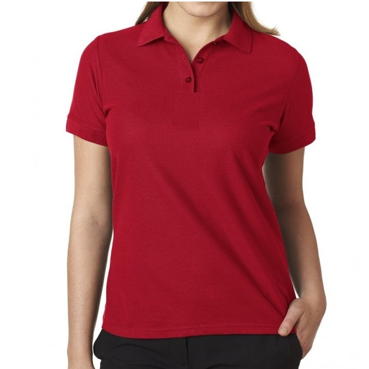 36 Pack Young Women's Short Sleeve School Uniform Polo Shirt - Navy-Wholesale School Uniforms