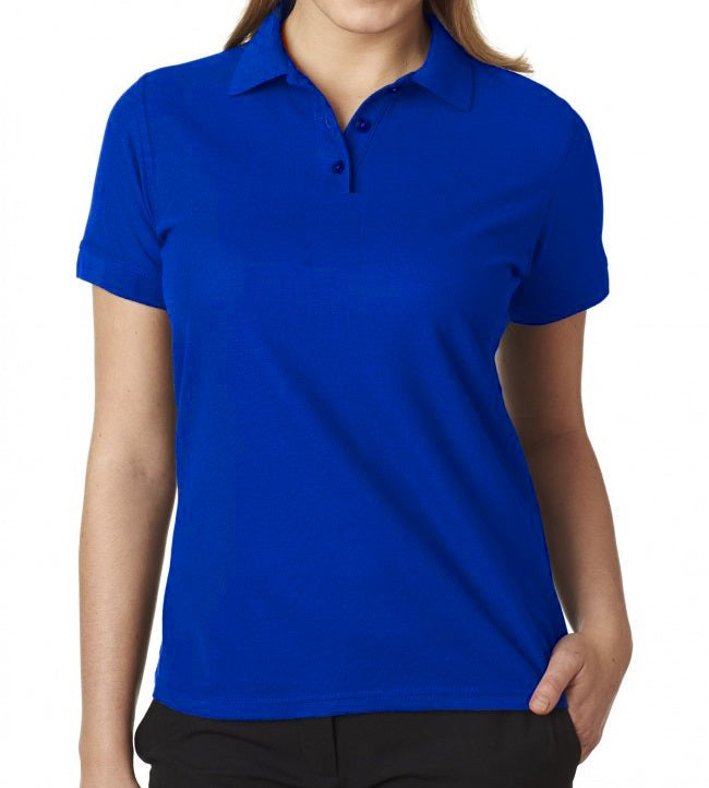 36 Pack Young Women's Short Sleeve School Uniform Polo Shirt - Navy-Wholesale School Uniforms