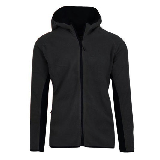 24 Pack Adult Size Full Zip Polar Fleece Zip Hoodie - Black