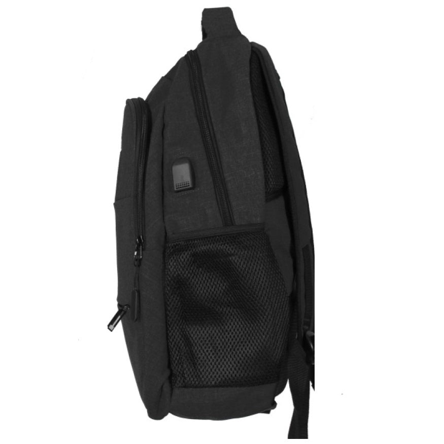 Wholesale Tech Backpack with Reflector - Black. Sold in Bulk ...