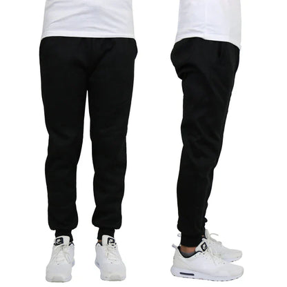 24 Pack Adult Size Fleece Jogger Sweatpants - Heather Grey-Wholesale School Uniforms