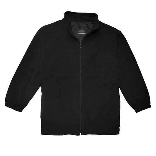 24 Pack Adult Size Full Zip Polar Fleece Jacket - Black