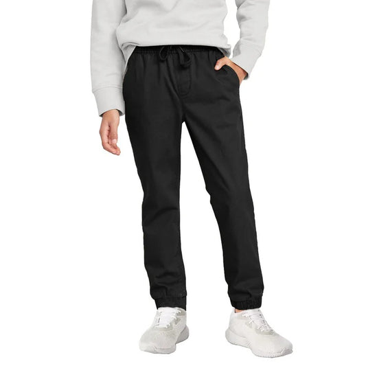 24 Pack Unisex Super Stretch Drawstring Jogger Pants in Black