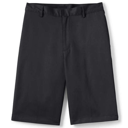 24 Pack Men's Flat Front School Uniform Shorts - Khaki-Wholesale School Uniforms
