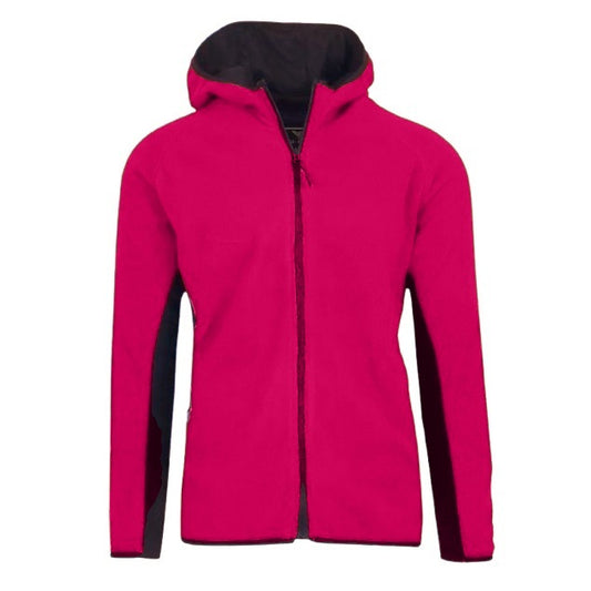 24 Pack Adult Size Full Zip Polar Fleece Zip Hoodie - Fuchsia