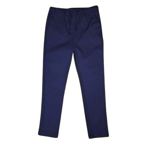 24 Pack Girls Stretch Drawstring School Uniform Pants - Navy