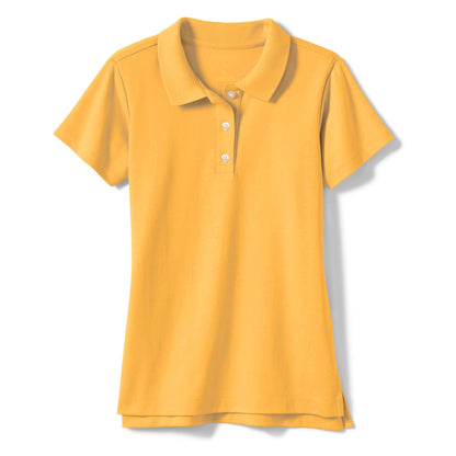 36 Pack Girls Short Sleeve School Uniform Polo Shirt - Light Blue-Wholesale School Uniforms