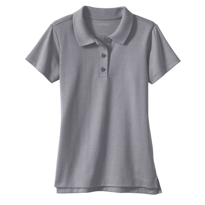 36 Pack Girls Short Sleeve School Uniform Polo Shirt - Yellow-Wholesale School Uniforms