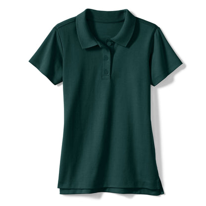 36 Pack Girls Short Sleeve School Uniform Polo Shirt - Light Blue-Wholesale School Uniforms