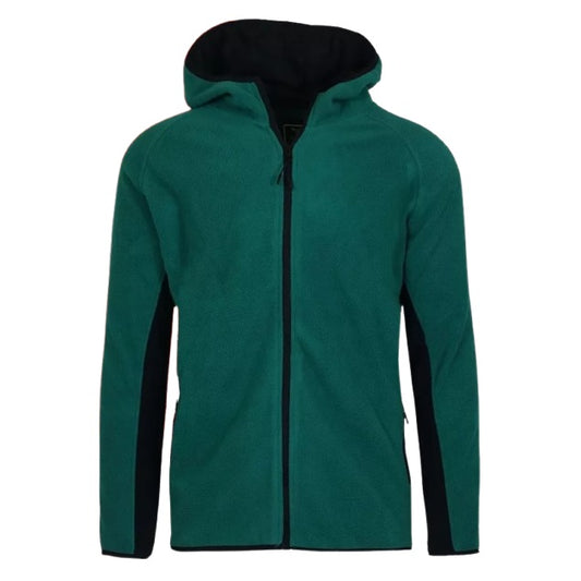 24 Pack Adult Size Full Zip Polar Fleece Zip Hoodie - Green