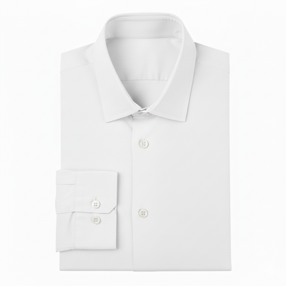 24 Pack Men's Long Sleeve Stretch Dress Shirt in White