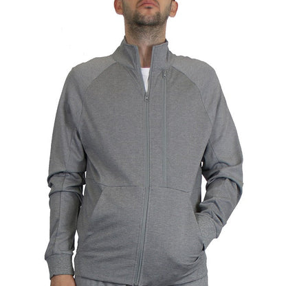24 Pack Adult Size Full Zip Track Jacket - Grey-Wholesale School Uniforms