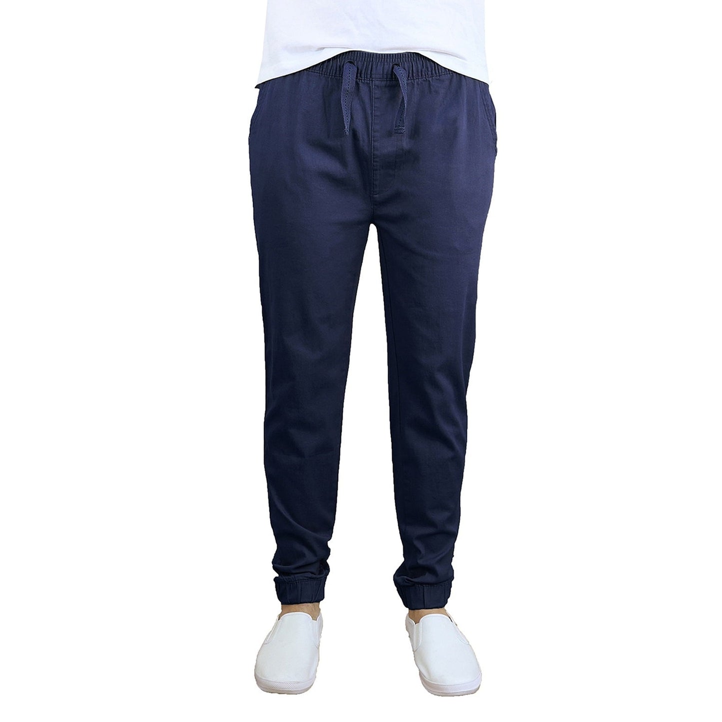 24 Pack Boy's Drawstring Jogger Pants in Grey-Wholesale School Uniforms