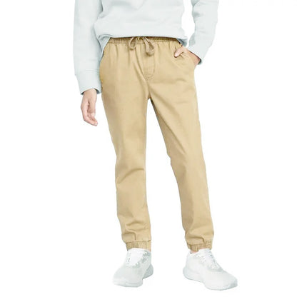 24 Pack Unisex Super Stretch Drawstring Jogger Pants in Khaki