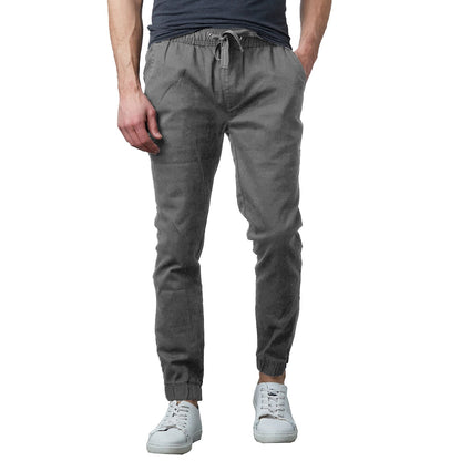 24 Pack Men's Drawstring Jogger Style School Uniform Pants - Navy-Wholesale School Uniforms
