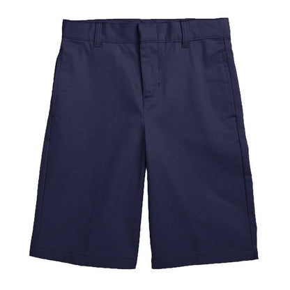24 Pack Boys School Uniform Flat Front Shorts - Navy-Wholesale School Uniforms