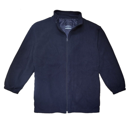 24 Pack Adult Size Full Zip Polar Fleece Jacket - Navy