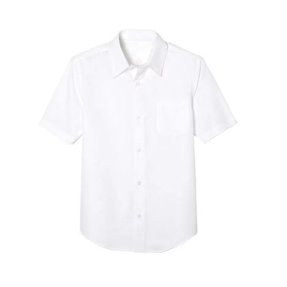 36 Pack Boys School Uniform Short Sleeve Dress Shirt - Light Blue-Wholesale School Uniforms