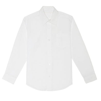 36 Pack Boys School Uniform Long Sleeve Dress Shirt - Yellow-Wholesale School Uniforms