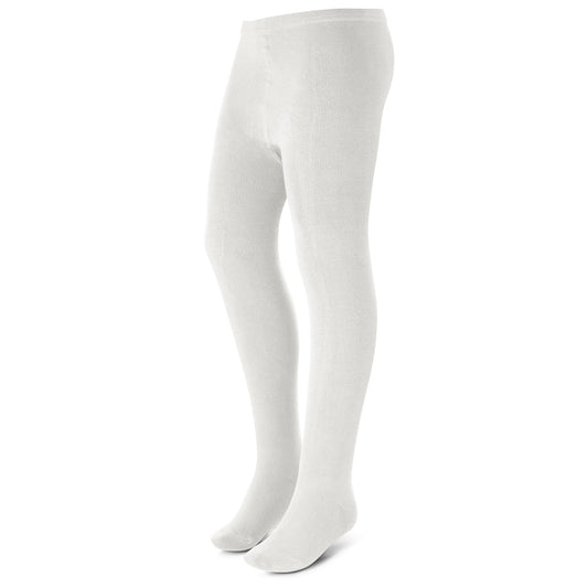 60 Pack Youth Girl's Flat Tights in White-Wholesale School Uniforms