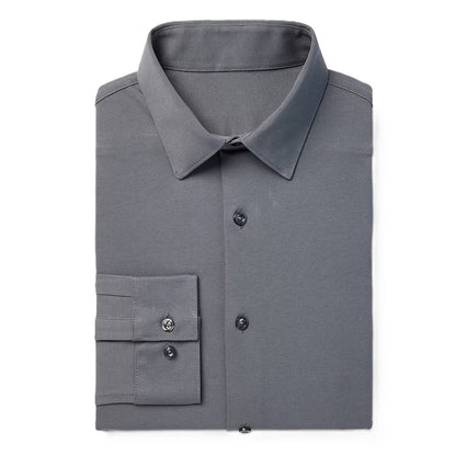 24 Pack Men's Long Sleeve Stretch Dress Shirt in White