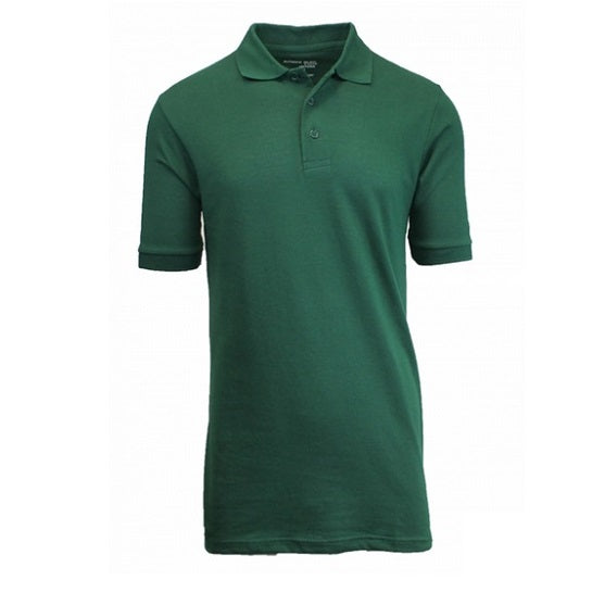 36 Pack Men's Short Sleeve School Uniform Polo Shirt - Black-Wholesale School Uniforms
