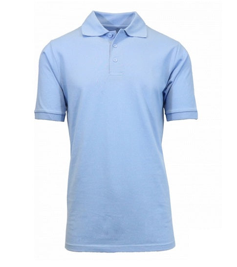 36 Pack Boys Short Sleeve School Uniform Polo Shirt in Teal-Wholesale School Uniforms