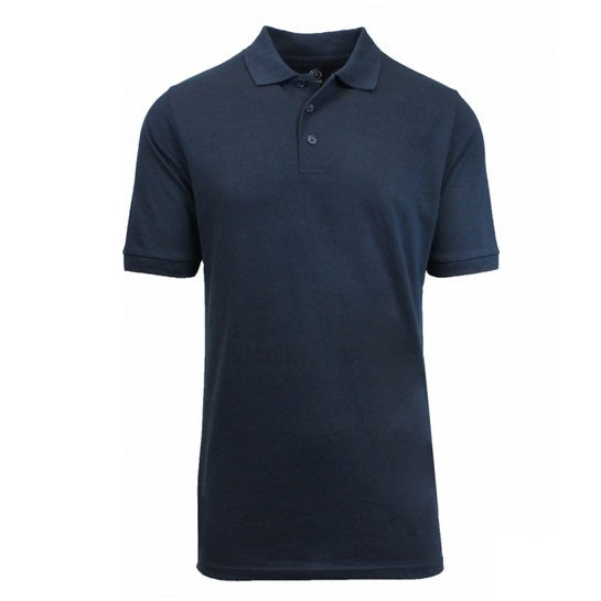 36 Pack Men's Short Sleeve School Uniform Polo Shirt - Heather Grey-Wholesale School Uniforms