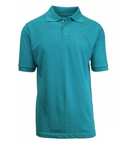 36 Pack Boys Short Sleeve School Uniform Polo Shirt in Yellow-Wholesale School Uniforms