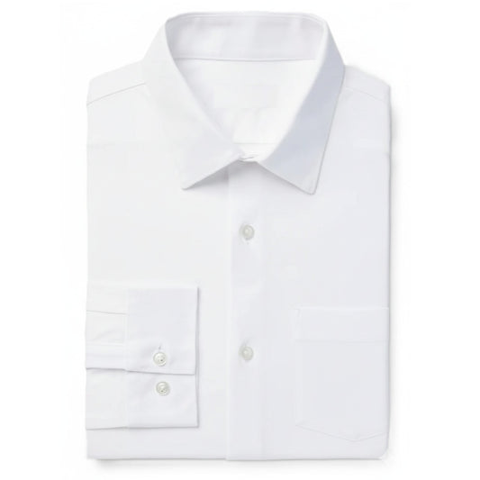 24 Pack Men's Long Sleeve Stretch Dress Shirt in White