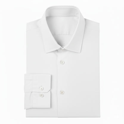 24 Pack Men's Long Sleeve Stretch Dress Shirt in White